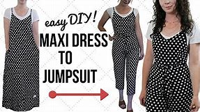 Easy Dress to Jumpsuit Refashion! | Episode 14