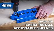 Quick Tip: How To Simplify Installing Adjustable Shelves