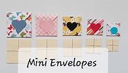 Mini Envelopes Without Punch Board: Square