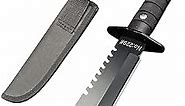 DOOM BLADE Hunting Knife with Nylon Sheath, Survival Knife,Bowie Knives,11.1 inches fixed blade tactical knife,Multifunction,For Outdoor, Hunting,Camping,Bushcraft(Knife L)