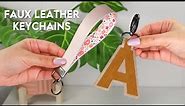 HOW TO MAKE FAUX LEATHER KEYCHAINS WITH YOUR CRICUT! *Easy Tutorial* | DIYholic