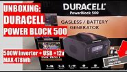 UNBOXING: COSTCO DURACELL POWERBLOCK 500 - Gasless / Battery Generator