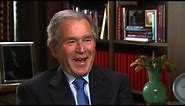 George W. Bush on his dad's brush with LBJ's salty humor