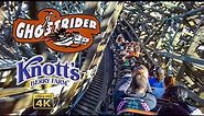 2022 Ghost Rider Roller Coaster Back Seat On Ride 4K POV Knott's Berry Farm