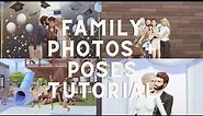 THE SIMS 4 | FAMILY PHOTOS + POSES TUTORIAL + photographic memory mod! ♡