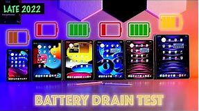2023 iPad Battery Drain Test | Mini vs. 9th Gen vs NEW 10.9" 10th gen vs Air vs 11" & 12.9" iPad Pro
