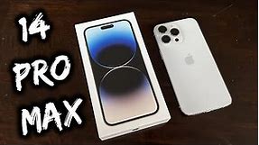 iPhone 14 Pro Max UNBOXING and SETUP - SILVER