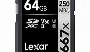 Thẻ nhớ SD 64GB Lexar Professional 1667x UHS-II V60 250/120 MBs (Bản mới nhất) - Tuanphong.vn
