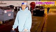 Justin Bieber Is In A Bad Mood & Tells Paps Off While Leaving Dinner With TikTok Star Jaden Hossler