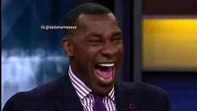 Shannon Sharpe Laughing Hysterically Meme Format