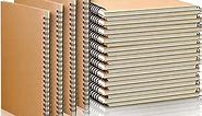 Epakh 22 Packs A5 Spiral Notebook Hard cover Spiral Journal, Wide Ruled Pages, 50 Sheets 100 Pages, 8.3 x 5.5 Inches, Brown (Unlined Style)