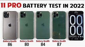 iPhone 11 Pro Battery Life DRAIN Test in 2022 From 100 to 0% | 11 Pro iOS 15.5 Battery DRAIN Test