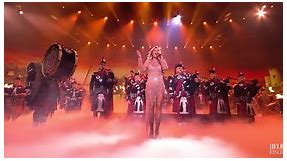 German Singer Helene Fischer Sings 'Amazing Grace' With Pipe And Drums