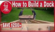 How to build a cedar floating dock