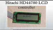 Hitachi HD44780 LCD controller