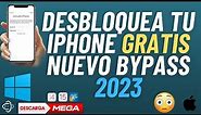 DESBLOQUEA TU IPHONE GRATIS NUEVO BYPASS 2023 FREE TODOS LOS IOS.