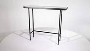 Sagebrook Home 13173-02 Metal Console Table 33 x 9.75 x 28.25 Black/Silver