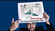 ID Card Mockup PSD File 100% free download