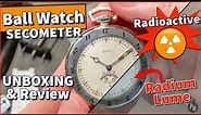 Unboxing 📦: Vintage Ball Pocket Watch w/ Secometer & RADIUM LUME — My First RADIOACTIVE Pocketwatch
