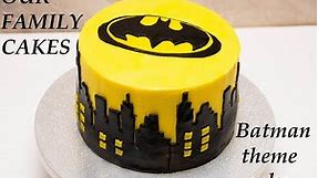 Batman theme cake# Family cake decorating #12
