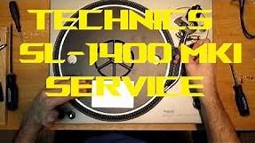 Technics SL-1400: Service and cartridge installation / alignment