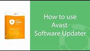 How to use Avast Software Updater