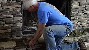 Installation of Hearth on Stone Fireplace (3/3)