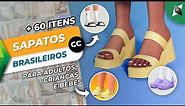 Mais de 60 sapatos brasileiros para seus sims com esses CP's | The Sims 4 CC