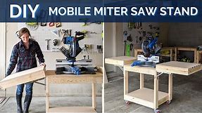 How to Build a DIY Mobile Miter Saw Stand