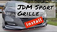 10th gen accord all black JDM sport grille install
