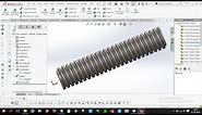 How to design Acme thread in solidworks
