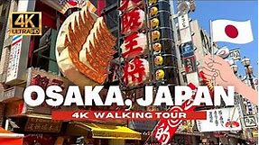 🇯🇵 OSAKA, JAPAN WALKING TOUR - DOTONBORI STREET LIFE [4K HDR - 60 fps]