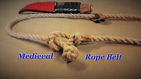 Medieval rope belt