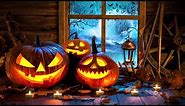 Halloween Background - Gentle Rain Sounds on the Window | Spooky Ambience