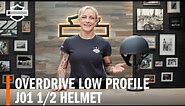 Harley-Davidson Overdrive Low Profile Motorcycle Half Helmet Overview