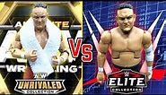 AEW UNRIVALED SAMOA JOE VS WWE ELITE SAMOA JOE! FIGURE REVIEW!