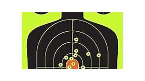 Splatterburst Targets - 12 x18 inch - Silhouette Splatter Target - Easily See Your Shots Burst Bright Fluorescent Yellow Upon Impact - Made in USA