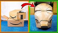 How to make Iron Man helmet with cardboard that opens and closes