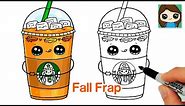 How to Draw a Starbucks Fall Frappuccino 🍁 FAN Inspired ❤️
