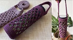 how to crochet a water bottle holder | water bottle holder crochet