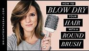 How To Blow Dry Hair With a Round Brush [Lots of Volume!]