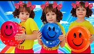 NAUČTE SE BARVY ANGLICKY♥LEARN COLORS+MAGIC Balloons ♥anglicke pisnicky pro deti♥animované pro děti
