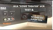 Testing a RCA VCR VR632HR and a Go-Video DVD player DVP950