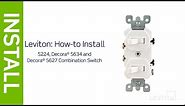 How to Install a Combination Device with Two Single Pole Switches | Leviton