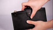 Travelambo Womens Wallet RFID Blocking Bifold Multi Card Case Wallet with Zipper Pocket Crosshatch (Pink Sakura 2191)