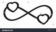 Vector Infinity Love Icon Tattoo Symbol Stock Vector (Royalty Free) 1479080441 | Shutterstock