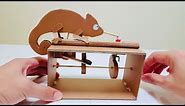 How to make automata toy from cardboard (DIY Chameleon) / 박스로 카멜레온 오토마타 만들기 / オートマタ/ Among Us