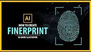 How toCreate a FINGERPRINT in Adobe Illustrator - Vector Tutorial