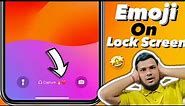 Add Emoji On Lock Screen 🤫 | How to Add Name Or Emoji On iPhone Lock Screen | Cool iPhone Feature🔥