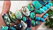Turquoise and Gemstone cabochons hand cut by Dillon Hartman